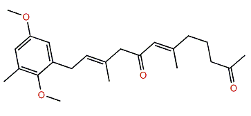 (6E,10E)-12-(2,5-Dimethoxy-3-methylphenyl)-6,10-dimethyldodeca-6,10-dien-2,8-dione